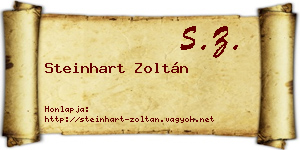 Steinhart Zoltán névjegykártya