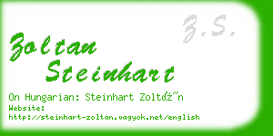 zoltan steinhart business card